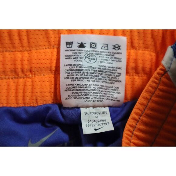 Nike 548482-564 Women's Sz M Blue/Orange Dri-Fit Tempo Galaxy Running Shorts - Picture 6 of 8